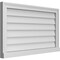Ekena Millwork Vertical Surface Mount PVC Gable Vent w/ 2"W x 2"H , Brickmould Sill Frame, 34"W x 20"H GVPVE34X2003SN - alternate 2